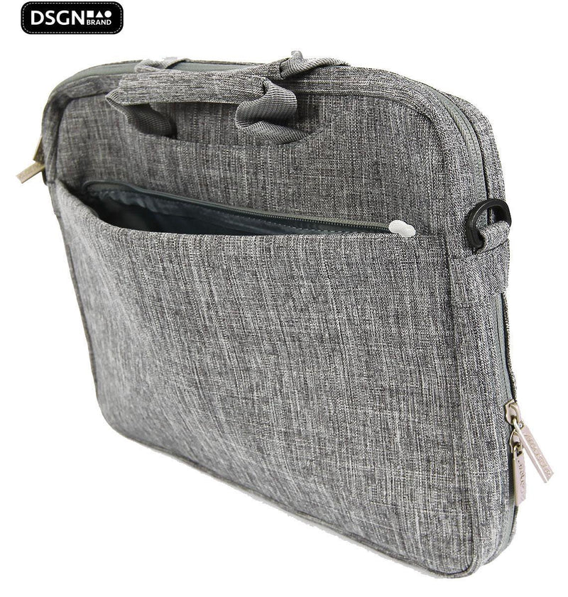 DSGN Laptop bag 13 inch - Gray - Laptop Shoulder bag - Expandable bag - DSGN BRAND