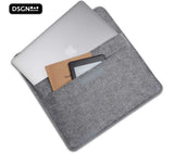 DSGN Laptop Sleeve met Handtas 13 inch - laptophoes vilt - Grijs- Apple MacBook Air 13.3 inch en Pro 14 inch M1 M2 - DSGN BRAND