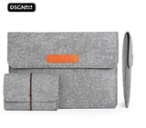 DSGN Laptop Sleeve met Handtas 13 inch - laptophoes vilt - Grijs- Apple MacBook Air 13.3 inch en Pro 14 inch M1 M2 - DSGN BRAND