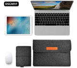 DSGN Laptop Sleeve met Handtas 13 inch - laptophoes vilt - Donkergrijs - Apple MacBook Air 13.3 inch en Pro 14 inch M1 M2 - DSGN BRAND