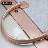 DSGN Laptop Bag Laptop Sleeve 13 inch - Felt PU Leather - Pink Gold Gray - DSGN BRAND