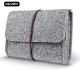 DSGN Laptop Sleeve met Handtas 13 inch - laptophoes vilt - Grijs- Apple MacBook Air 13.3 inch en Pro 14 inch M1 M2 - DSGN BRAND