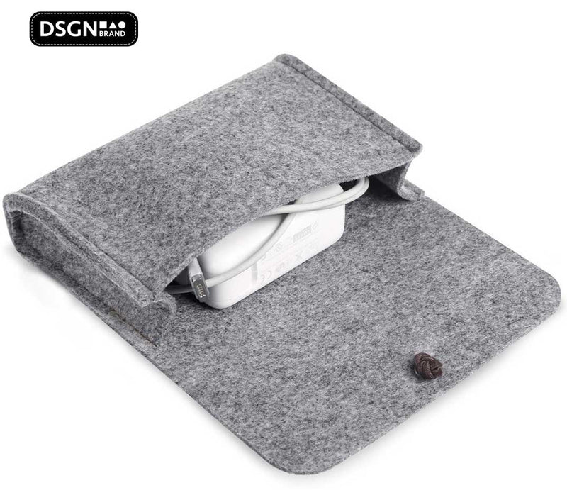 DSGN Laptop Sleeve with Handbag 13 inch - Felt - Gray - DSGN BRAND