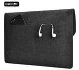 DSGN Laptop Sleeve with Button closure 13 inch - Felt - Dark gray - DSGN BRAND