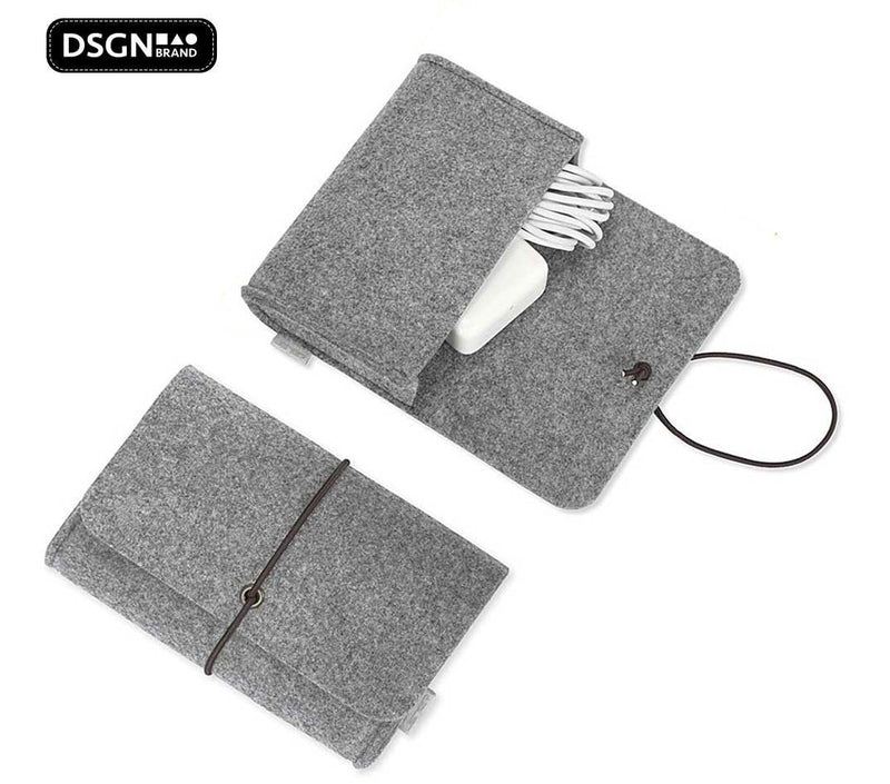 DSGN Laptop Sleeve with Handbag 13 inch - Felt - Gray - DSGN BRAND