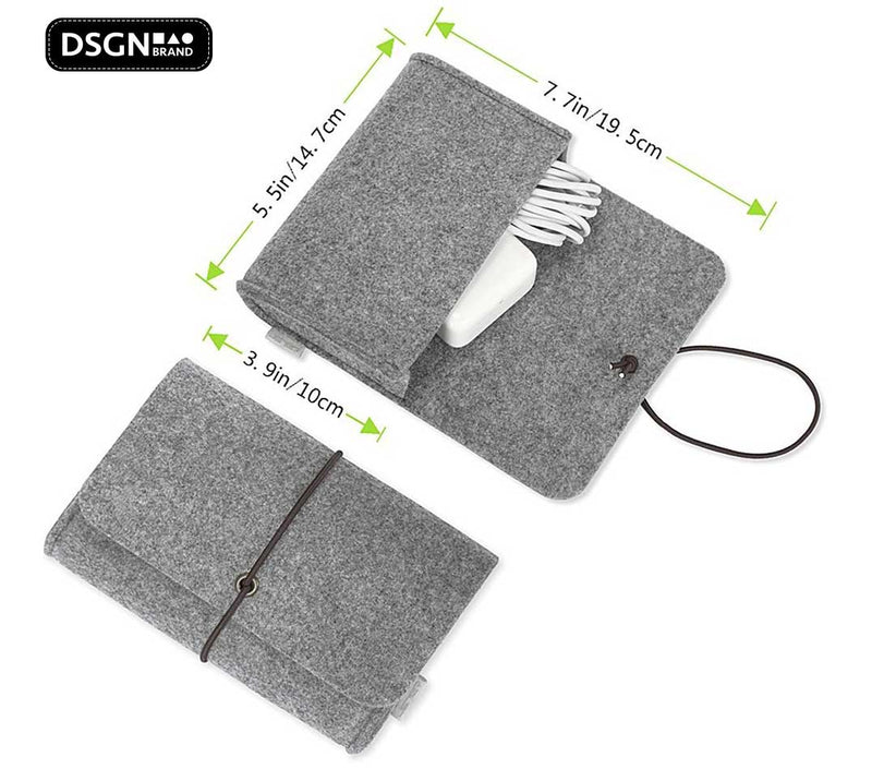 DSGN Laptop Sleeve with Handbag 14 inch - Felt - Gray - DSGN BRAND