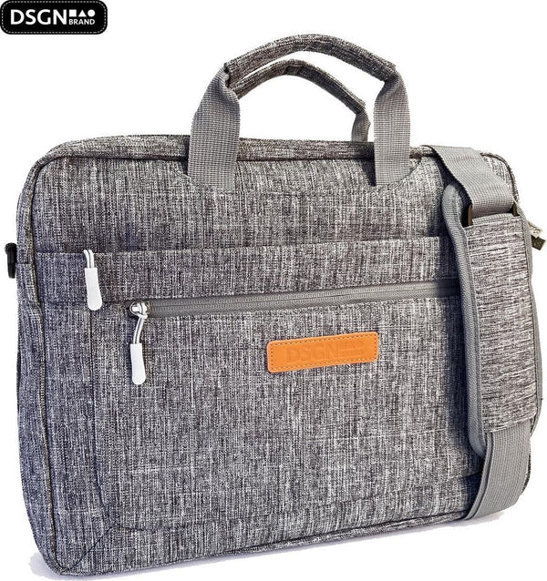 DSGN Laptop bag 13 inch - Gray - Laptop Shoulder bag - Expandable bag - DSGN BRAND