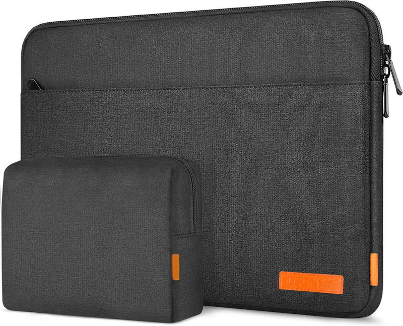 Designer Sleeves 14-Inch Polka Dots Executive Laptop Case, Black/Pink/White  (14ES-PDBPW) 