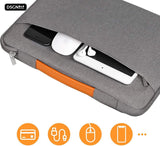 Laptop Bag 13 14 Inch - DSGN BRAND® FOAM134 - Apple MacBook Air Pro Laptop Sleeve with Handle - Gray