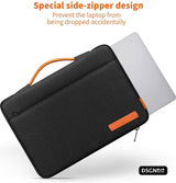 Laptoptas 13 14 Inch - DSGN BRAND® FOAM134 - Zwart - Apple MacBook Air Pro Laptophoes met Handvat
