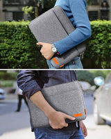 Laptop Sleeve Felt 15 16 Inch - DSGN BRAND® VILT156 - Dark Gray - Apple MacBook Laptop Sleeve with Handbag