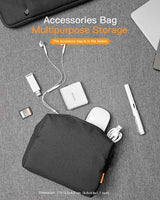 Laptophoes 13 14 Inch - DSGN BRAND® PRTCT134 - Zwart - Apple MacBook Air Pro Laptop Sleeve met Handtas - Waterdicht