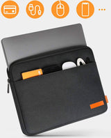 Laptophoes 13 14 Inch - DSGN BRAND® PRTCT134 - Zwart - Apple MacBook Air Pro Laptop Sleeve met Handtas - Waterdicht