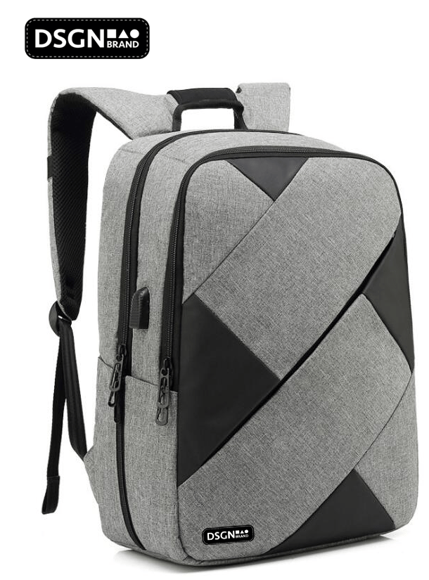 DSGN Laptop Backpack 13 inch to 17 inch - Gray Black - Backpack - Laptop bag - DSGN BRAND